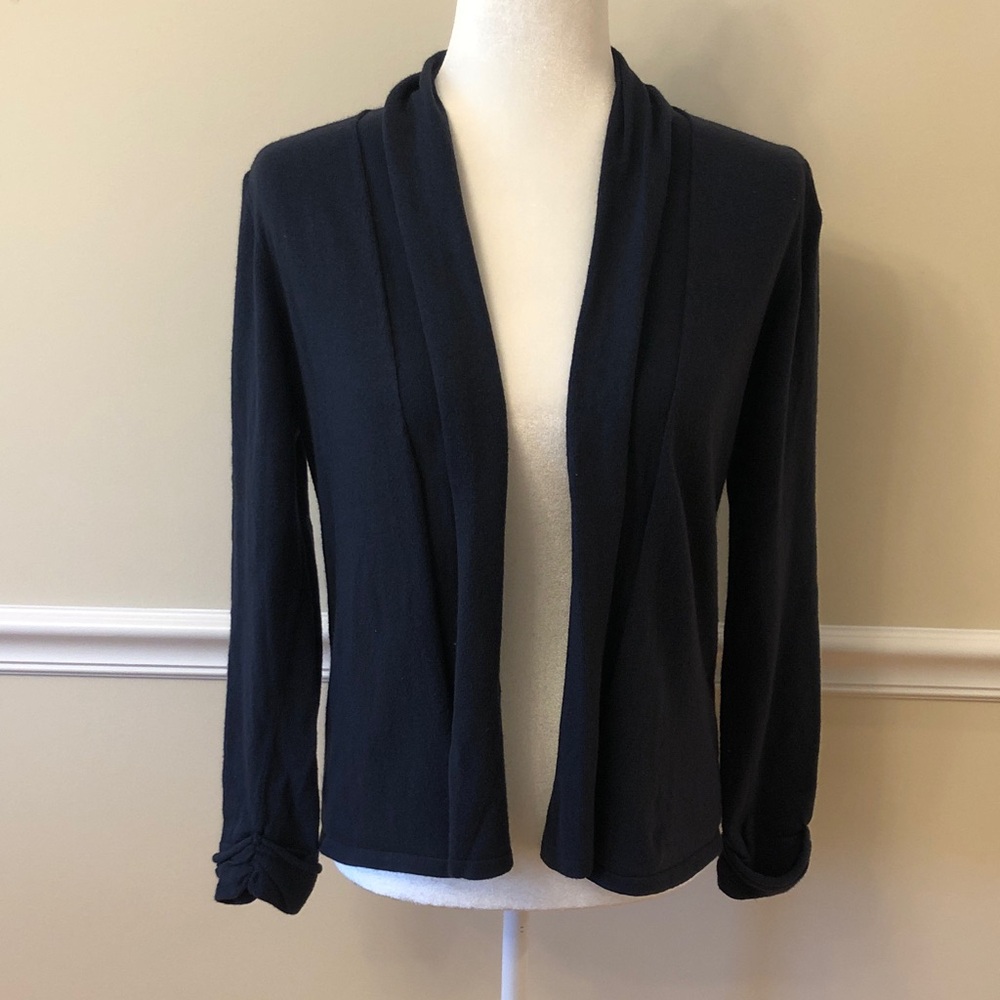 Boden Navy Blue Knit Cardigan Size 6